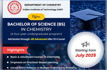 IIT Delhi launches new undergraduate programme BS in Chemistry for JEE (Advanced) 2025 qualified candidates