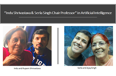 IIT Delhi Alumni Endow Indu Shrivastava & Serla Singh Chair Professor in Artificial Intelligence